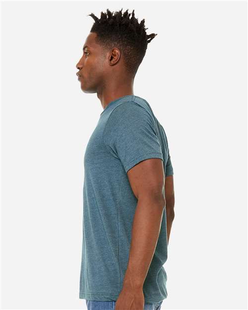 BELLA + CANVAS 3301 - Unisex Sueded Tee - Heather Deep Teal