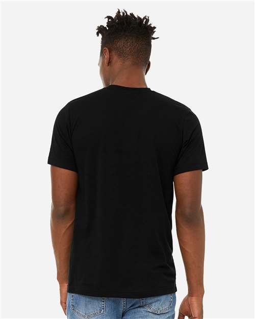 BELLA + CANVAS 3301 - Unisex Sueded Tee - Solid Black Blend