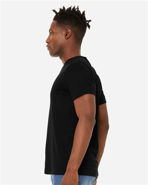 BELLA + CANVAS 3301 - Unisex Sueded Tee - Solid Black Blend