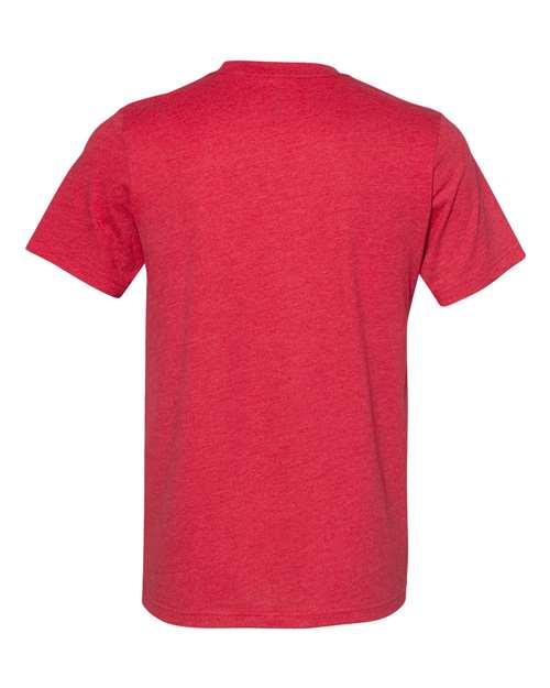 BELLA + CANVAS 3301 - Unisex Sueded Tee - Heather Red
