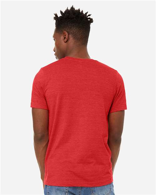 BELLA + CANVAS 3301 - Unisex Sueded Tee - Heather Red