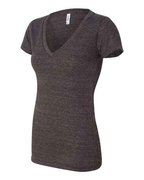 BELLA + CANVAS 8435 - Women’s Triblend Deep V-Neck Tee