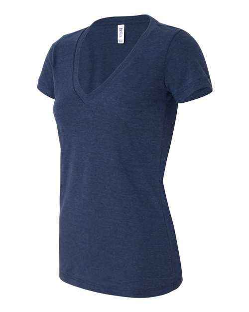 BELLA + CANVAS 8435 - Women’s Triblend Deep V-Neck Tee