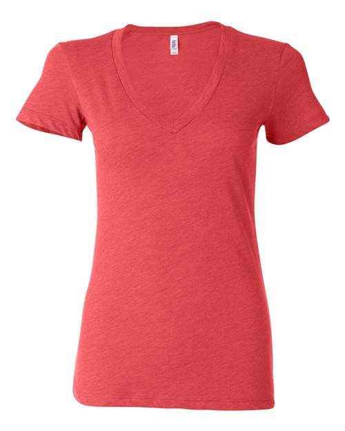 BELLA + CANVAS 8435 - Women’s Triblend Deep V-Neck Tee