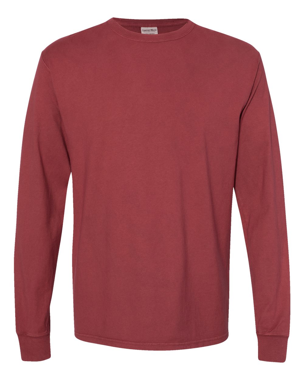 ComfortWash by Hanes GDH200 - Unisex Garment-Dyed Long Sleeve T-Shirt — Cayenne (flat)