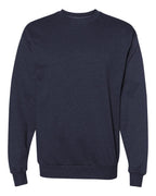 Hanes P160 - Unisex EcoSmart® Crewneck Sweatshirt — Heather Navy (flat)