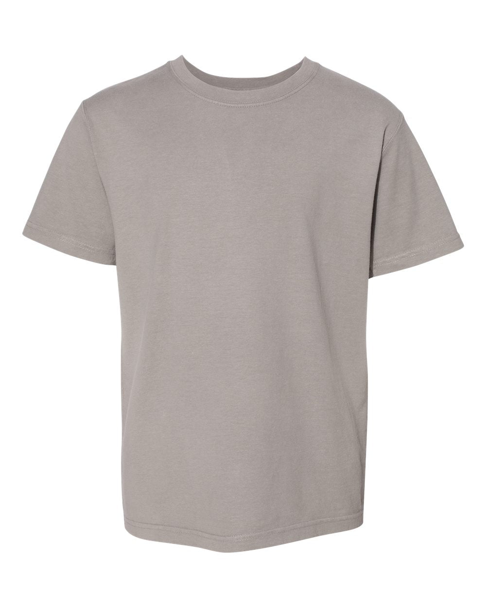 ComfortWash by Hanes GDH175 - Youth Garment-Dyed T-Shirt — Concrete Grey (flat)