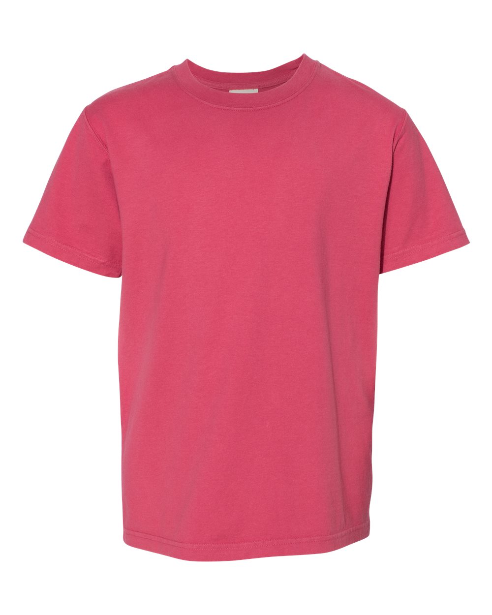 ComfortWash by Hanes GDH175 - Youth Garment-Dyed T-Shirt — Crimson Fall (flat)