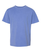 ComfortWash by Hanes GDH175 - Youth Garment-Dyed T-Shirt — Deep Forte Blue (flat)