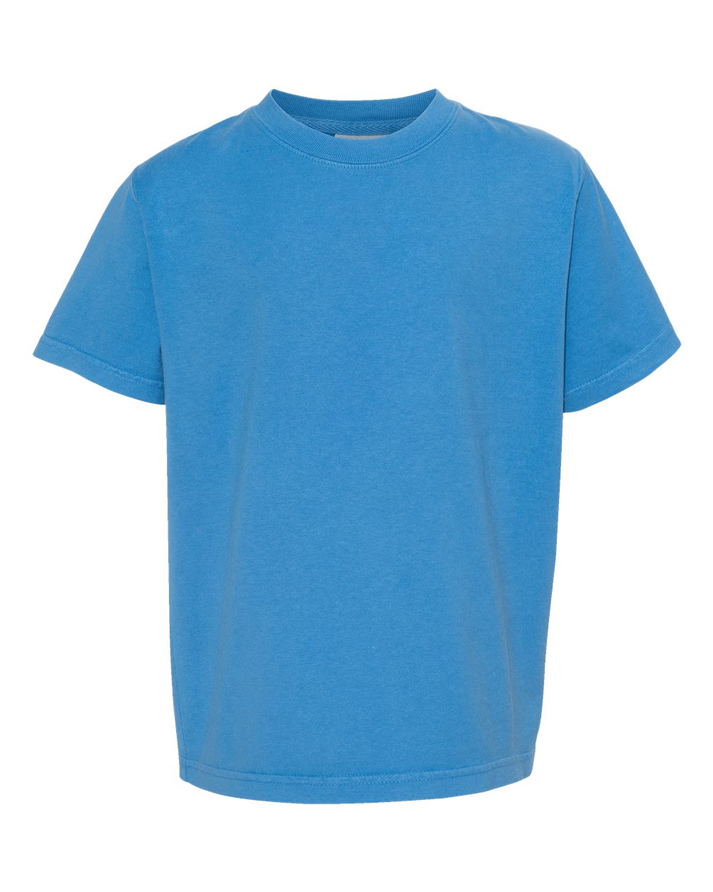 ComfortWash by Hanes GDH175 - Youth Garment-Dyed T-Shirt — Summer Sky Blue (flat)