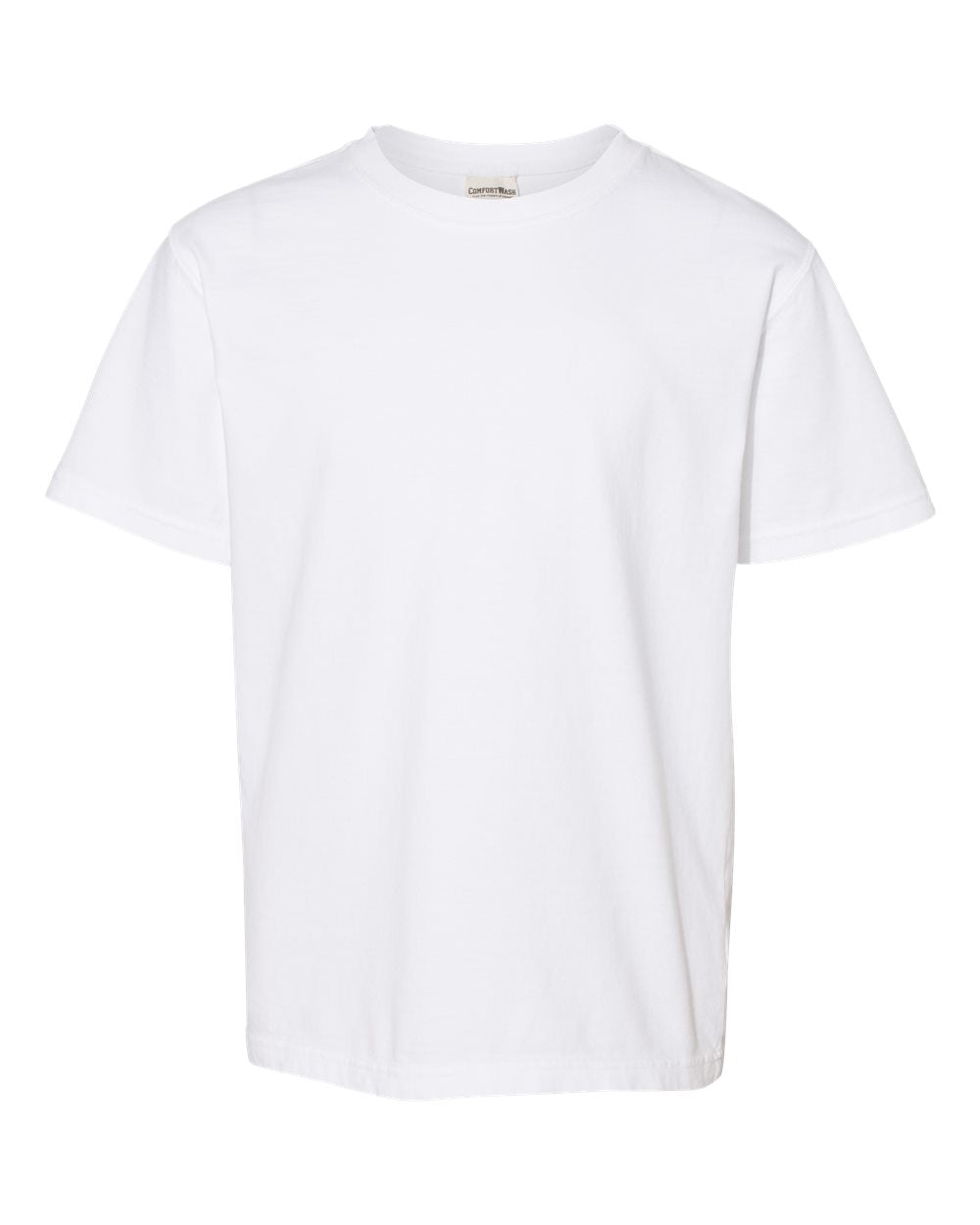 ComfortWash by Hanes GDH175 - Youth Garment-Dyed T-Shirt — White (flat)