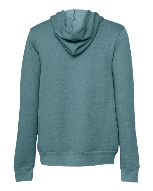 BELLA + CANVAS 3719 - Unisex Sponge Fleece Hoodie Sweatshirt - Heather Deep Teal