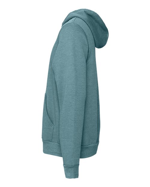 BELLA + CANVAS 3719 - Unisex Sponge Fleece Hoodie Sweatshirt - Heather Deep Teal