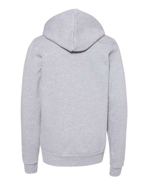 BELLA + CANVAS 3719Y - Youth Sponge Fleece Hoodie Sweatshirt - Athletic Heather