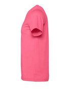 BELLA + CANVAS 3001CVC - CVC Jersey Tee - Heather Charity Pink