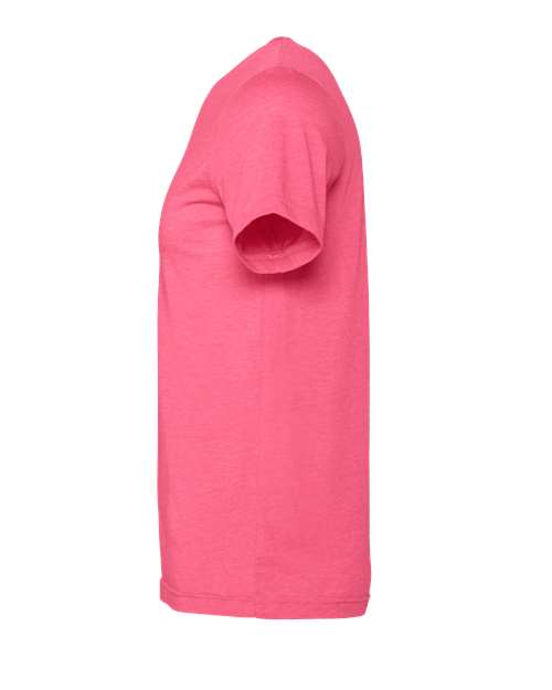 BELLA + CANVAS 3001CVC - CVC Jersey Tee - Heather Charity Pink