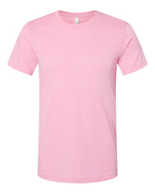 BELLA + CANVAS 3001CVC - CVC Jersey Tee - Heather Bubble Gum