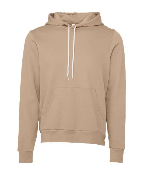 BELLA + CANVAS 3719 - Unisex Sponge Fleece Hoodie Sweatshirt - Tan