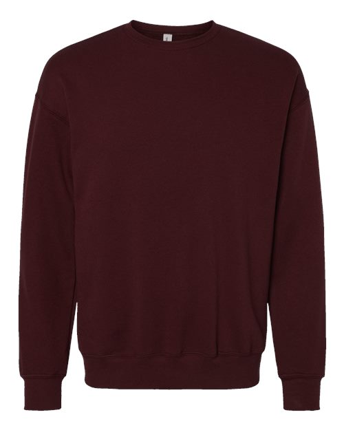 BELLA + CANVAS 3945 - Unisex Sponge Fleece Drop Shoulder Crewneck Sweatshirt - Maroon