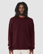 BELLA + CANVAS 3945 - Unisex Sponge Fleece Drop Shoulder Crewneck Sweatshirt - Maroon