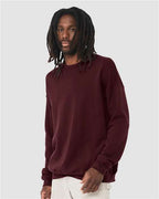 BELLA + CANVAS 3945 - Unisex Sponge Fleece Drop Shoulder Crewneck Sweatshirt - Maroon