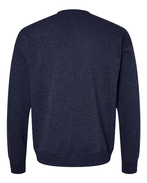 BELLA + CANVAS 3945 - Unisex Sponge Fleece Drop Shoulder Crewneck Sweatshirt - Heather Navy