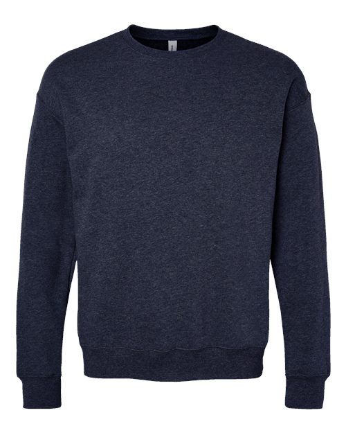 BELLA + CANVAS 3945 - Unisex Sponge Fleece Drop Shoulder Crewneck Sweatshirt - Heather Navy