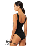 BELLA + CANVAS 0990 — Women's FWD Fashion Bodysuit — Black (flat)