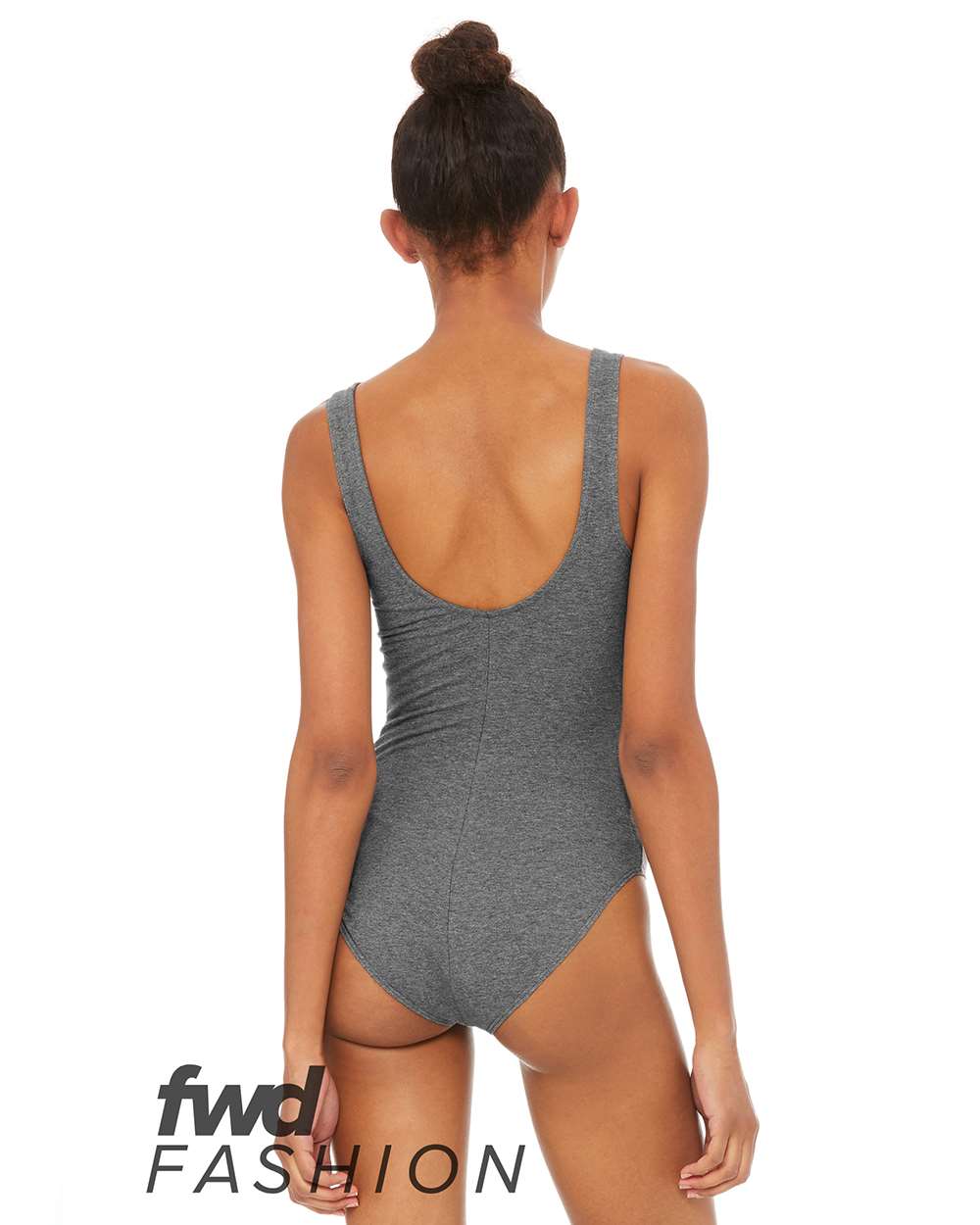 BELLA + CANVAS 0990 — Women's FWD Fashion Bodysuit — Deep Heather (flat)