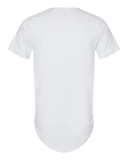 BELLA + CANVAS 3003 — Men's Jersey Curved Hem Tee — White (flat)