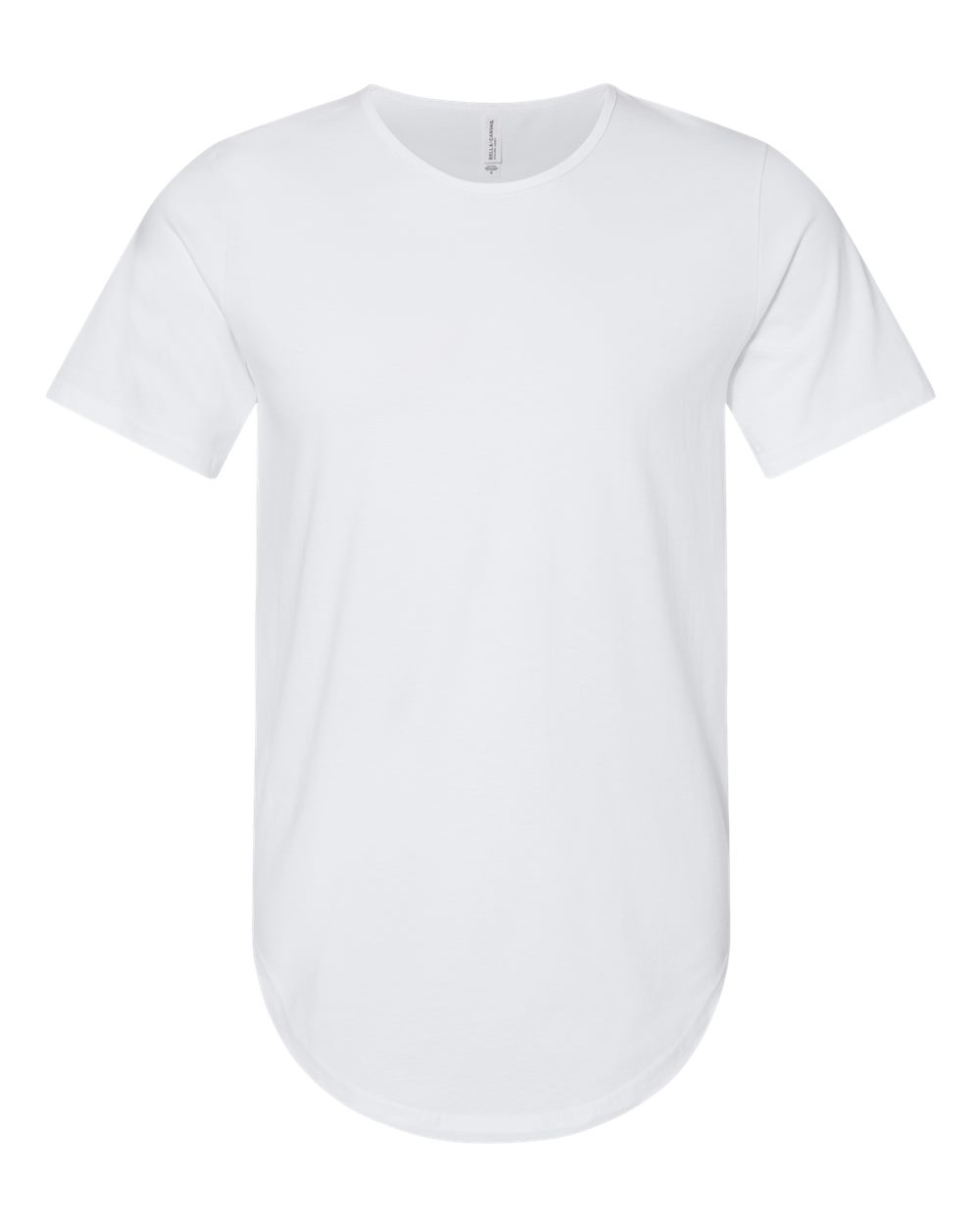 BELLA + CANVAS 3003 — Men's Jersey Curved Hem Tee — White