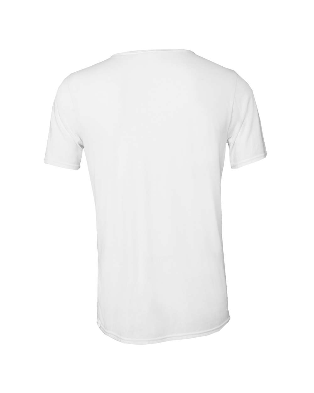 BELLA + CANVAS 3414 — Unisex FWD Fashion Triblend Raw Neck Tee — Solid White Triblend (flat)