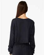 BELLA + CANVAS 6501 - Women's FWD Fashion Crop Long Sleeve Tee - Black