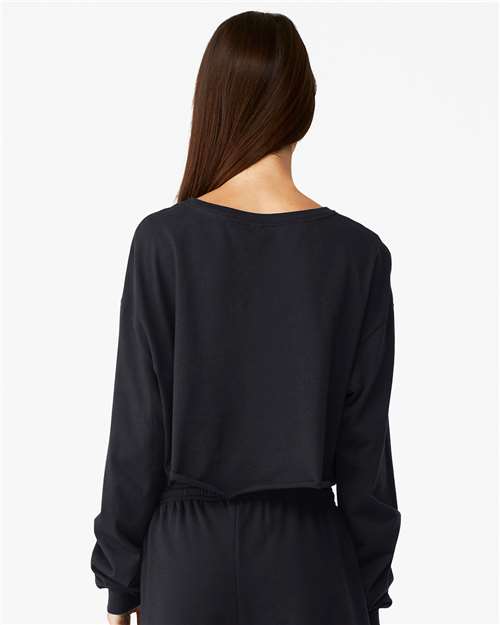 BELLA + CANVAS 6501 - Women's FWD Fashion Crop Long Sleeve Tee - Black