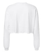 BELLA + CANVAS 6501 - Women's FWD Fashion Crop Long Sleeve Tee - White