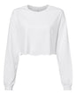 BELLA + CANVAS 6501 - Women's FWD Fashion Crop Long Sleeve Tee - White