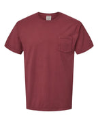 ComfortWash by Hanes GDH150 - Unisex Garment-Dyed Pocket T-Shirt — Cayenne (flat)