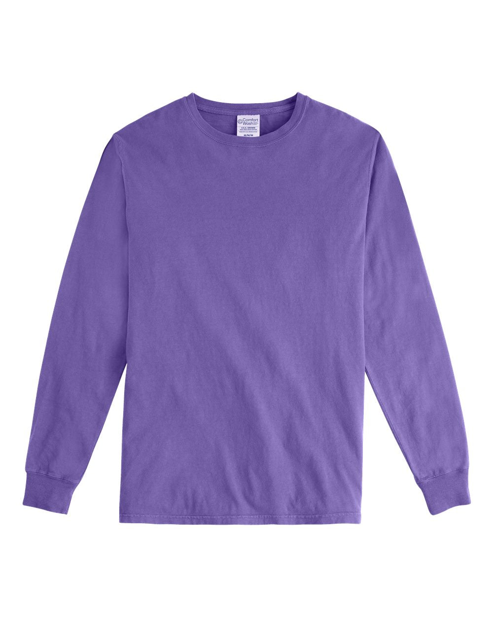 ComfortWash by Hanes GDH200 - Unisex Garment-Dyed Long Sleeve T-Shirt — Lavender (flat)