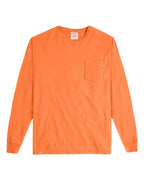 ComfortWash by Hanes GDH250 - Unisex Garment-Dyed Long Sleeve T-Shirt With a Pocket — Horizon Orange (flat)