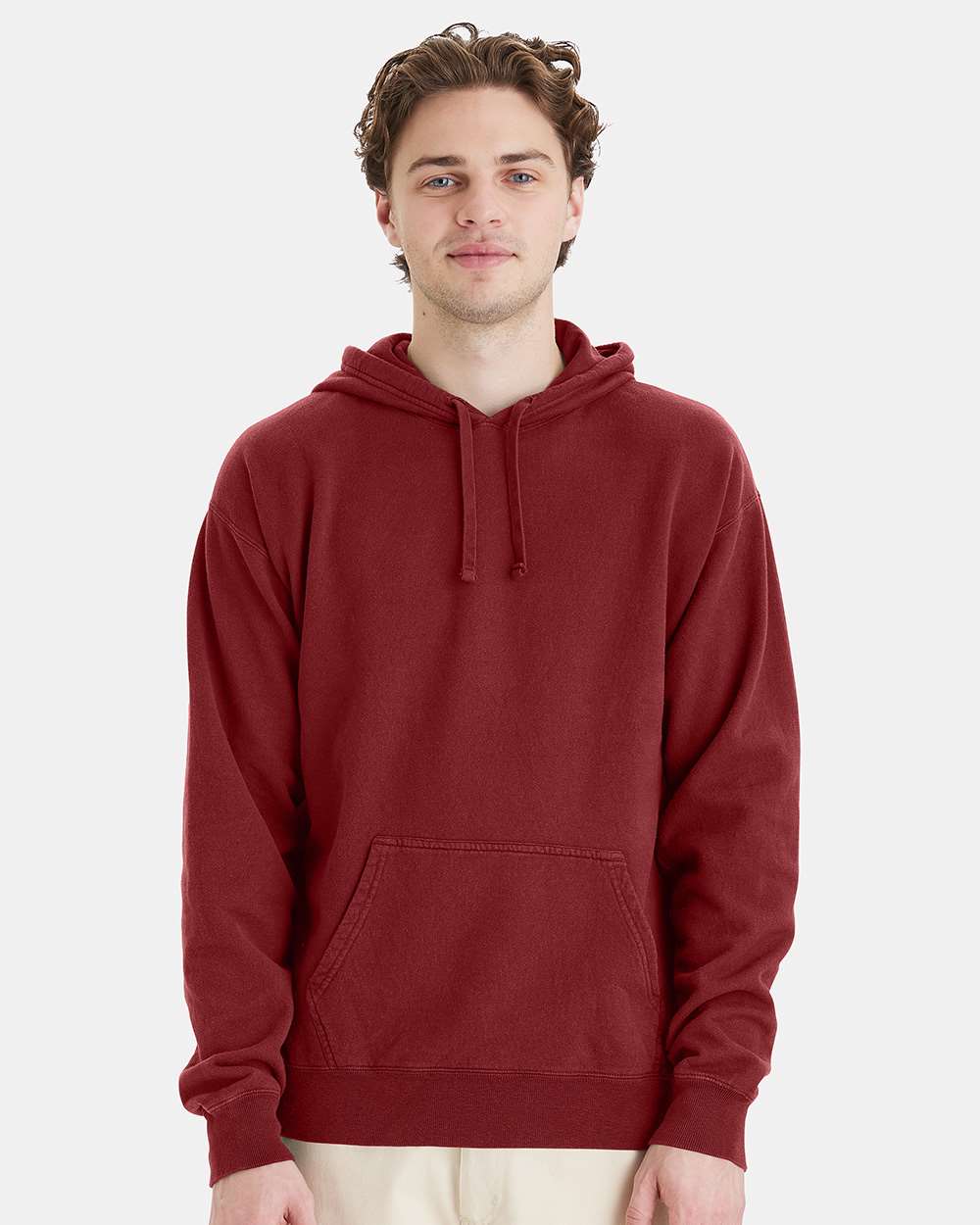ComfortWash by Hanes GDH450 - Unisex Garment-Dyed Hooded Sweatshirt — Cayenne