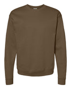 Hanes P160 - Unisex EcoSmart® Crewneck Sweatshirt — Army Brown (flat)