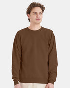 Hanes P160 - Unisex EcoSmart® Crewneck Sweatshirt — Army Brown