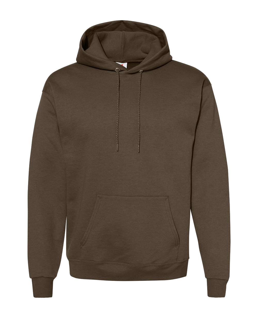 Hanes P170 - Unisex EcoSmart® Hooded Sweatshirt — Army Brown (flat)