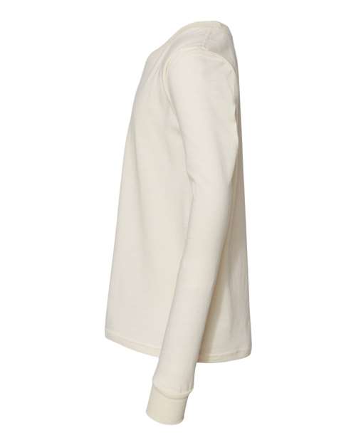 BELLA + CANVAS 3501Y - Youth Jersey Long Sleeve Tee - Natural