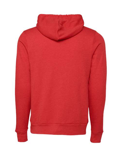 BELLA + CANVAS 3719 - Unisex Sponge Fleece Hoodie Sweatshirt - Heather Red