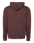 BELLA + CANVAS 3719 - Unisex Sponge Fleece Hoodie Sweatshirt - Heather Maroon