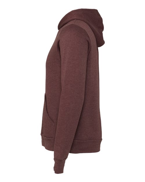 BELLA + CANVAS 3719 - Unisex Sponge Fleece Hoodie Sweatshirt - Heather Maroon