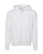 BELLA + CANVAS 3739 - Unisex Sponge Fleece Full-Zip Hoodie Sweatshirt - Ash