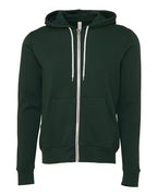 BELLA + CANVAS 3739 - Unisex Sponge Fleece Full-Zip Hoodie Sweatshirt - Forest