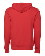 BELLA + CANVAS 3739 - Unisex Sponge Fleece Full-Zip Hoodie Sweatshirt - Heather Red